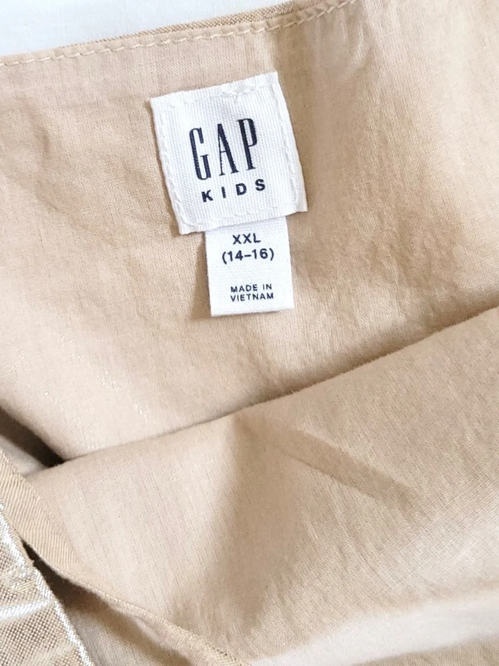 NWOT Gap Tiered Metallic Gold Girl's Dress - XXL (14-16)